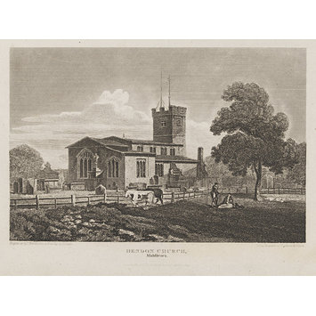Print - Hendon Church, Middlesex Print - Hendon Church, Middlesex