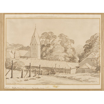 Drawing - St. Mary-the-Virgin Church, Sompting Drawing - St. Mary-the-Virgin Church, Sompting