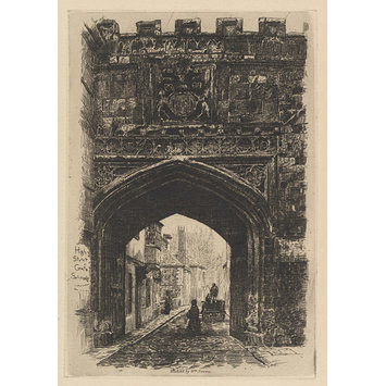 Etching - High Street Gate, Salisbury Etching - High Street Gate, Salisbury