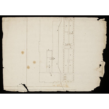 Plan for a basement - Basement plan for the Charles II building at Greenwich Hospital Plan for a basement - Basement plan for the Charles II building at Greenwich Hospital