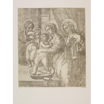Print - Holy Family, with St. John and St. Elizabeth Print - Holy Family, with St. John and St. Elizabeth