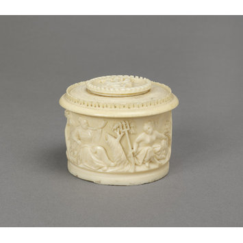 Box and lid - Four Elements and Adam and Eve Box and lid - Four Elements and Adam and Eve