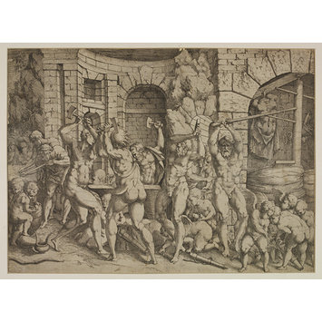 Print - Vulcan and the Cyclopes Print - Vulcan and the Cyclopes