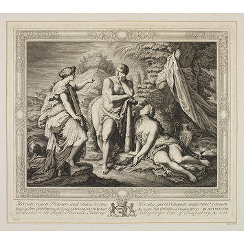 Print - Hercules rejects Pleasure and chooses Virtue Print - Hercules rejects Pleasure and chooses Virtue
