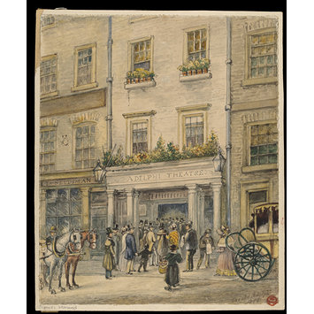 Watercolour - Watercolour of the Adelphi Theatre Watercolour - Watercolour of the Adelphi Theatre