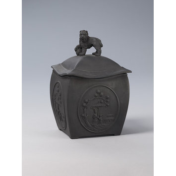 Tea canister and cover Tea canister and cover