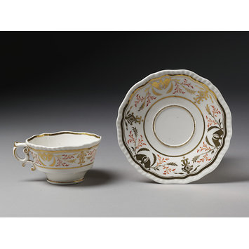 Cup and saucer - 'First Gadroon' shape Cup and saucer - 'First Gadroon' shape