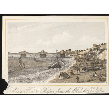 Etching - Chain Pier and Bazaar, Brighton Etching - Chain Pier and Bazaar, Brighton