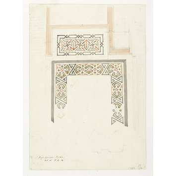 Drawing of a mosaic Drawing of a mosaic