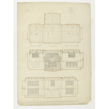 Drawing - Drawing showing the interior decoration of houses in Cairo Drawing - Drawing showing the interior decoration of houses in Cairo