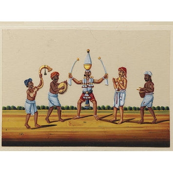 Painting - One of ten paintings of occupations and one of buildings. Painting - One of ten paintings of occupations and one of buildings.