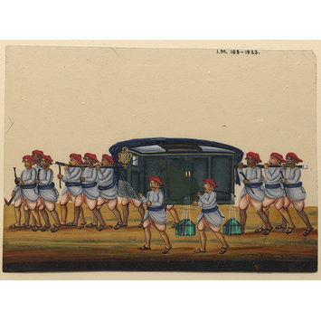 Painting - One of twenty-eight paintings, fifteen depicting occupations, thirteen depicting deities. Painting - One of twenty-eight paintings, fifteen depicting occupations, thirteen depicting deities.