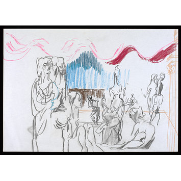 Drawing - Feliks Topolski Collection Drawing - Feliks Topolski Collection