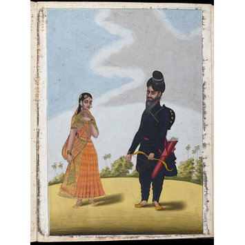 Painting - A Sikh couple Painting - A Sikh couple