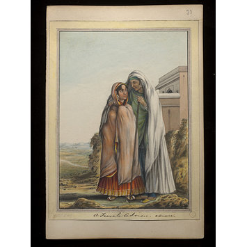 Painting - An album containing fifty-three drawings depicting occupations. Painting - An album containing fifty-three drawings depicting occupations.