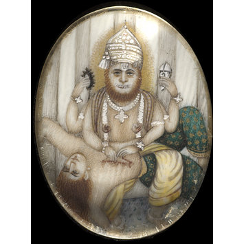 Painting - One of nine paintings depicting Hindu deities. Painting - One of nine paintings depicting Hindu deities.