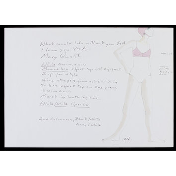 Page from an album - Contribution to V&A's 150th anniversary album Page from an album - Contribution to V&A's 150th anniversary album