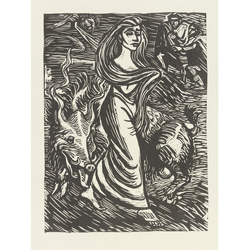 Woodcut - Goethe Walpurgisnacht Woodcut - Goethe Walpurgisnacht