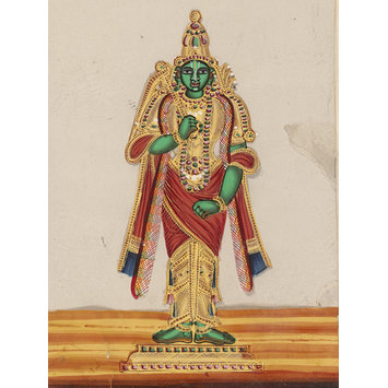 Painting - One of twelve paintings of Hindu deities. Painting - One of twelve paintings of Hindu deities.