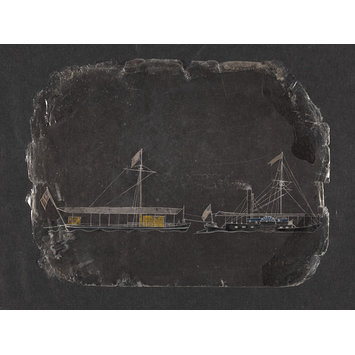 Painting - One of sixty-three paintings depicting occupations, festivals and ships. Painting - One of sixty-three paintings depicting occupations, festivals and ships.