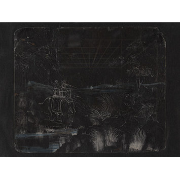 Painting - One of twenty-seven paintings, mainly depicting hunting scenes. Painting - One of twenty-seven paintings, mainly depicting hunting scenes.
