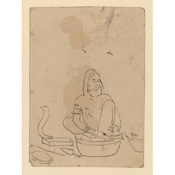 Painting - One of sixty-three paintings depicting occupations, festivals and ships. Painting - One of sixty-three paintings depicting occupations, festivals and ships.