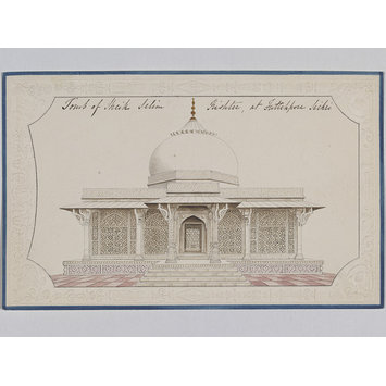 Painting - Fifteen drawings of monuments in Agra, Delhi and Fatehpur Sikri. Painting - Fifteen drawings of monuments in Agra, Delhi and Fatehpur Sikri.