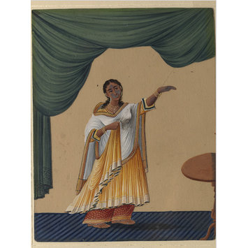 Painting - One of twelve drawings of musicians and dancing-girls. Painting - One of twelve drawings of musicians and dancing-girls.
