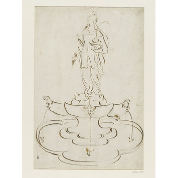 Drawing - Design for a fountain Drawing - Design for a fountain