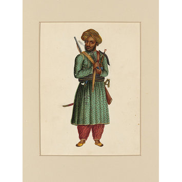 Drawing - A Pathan Soldier Drawing - A Pathan Soldier