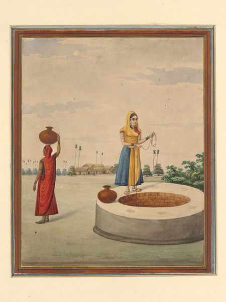 A woman drawing water from a well. | Bani Lal | V&A Explore The Collections