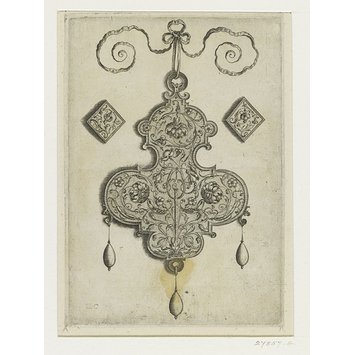 Design for a pendant - Antverpiae apvd Theodor Gallaevm cvm privilegio Design for a pendant - Antverpiae apvd Theodor Gallaevm cvm privilegio