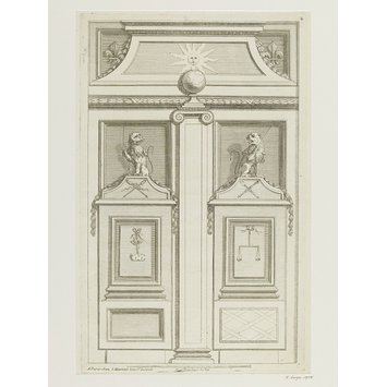 Print - Portes cochères de menuserie, nouvellement gravée sur des desseins de Mr. Francard. Print - Portes cochères de menuserie, nouvellement gravée sur des desseins de Mr. Francard.