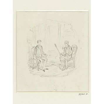 Drawing - Winglebury Duel Drawing - Winglebury Duel