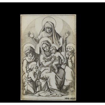 Plaque - The Holy Family with St Anne, St Elizabeth and the infant St John the Baptist Plaque - The Holy Family with St Anne, St Elizabeth and the infant St John the Baptist