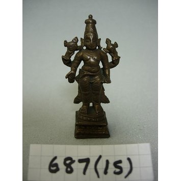 Vishnu, South India, sculpture, bronze, 1775-1825. - Vishnu Vishnu, South India, sculpture, bronze, 1775-1825. - Vishnu