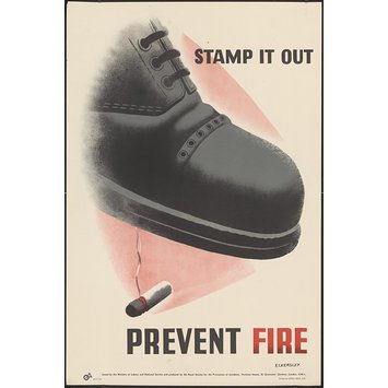 Poster - Stamp it out - Prevent Fire Poster - Stamp it out - Prevent Fire