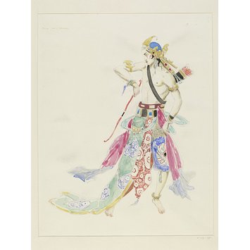 Design for a theatre costume - The Prince in "Sakuntala" Design for a theatre costume - The Prince in "Sakuntala"