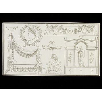 Print - Fragments d'Architecture, Sculpture et Peinture dans le Style antique Print - Fragments d'Architecture, Sculpture et Peinture dans le Style antique