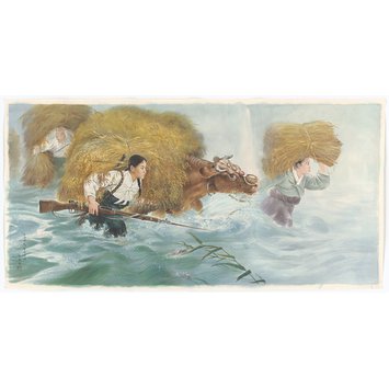 Painting - Namgang Village Women Painting - Namgang Village Women