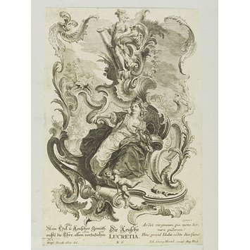 Engraving - Die Keusche Lucretia Engraving - Die Keusche Lucretia