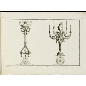 Design for a cipher - Cahier de Girandoles, Candelâbres et Lustres avec leurs plans Design for a cipher - Cahier de Girandoles, Candelâbres et Lustres avec leurs plans