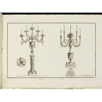 Design for a cipher - Cahier de Girandoles, Candelâbres et Lustres avec leurs plans Design for a cipher - Cahier de Girandoles, Candelâbres et Lustres avec leurs plans