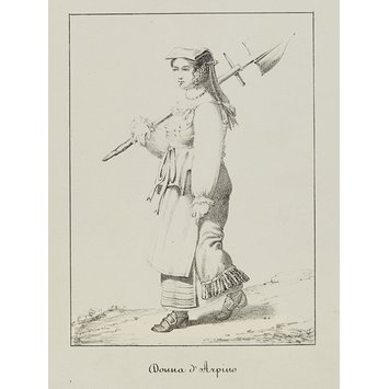 Costume plate - Donna d'Arpino. Costume plate - Donna d'Arpino.