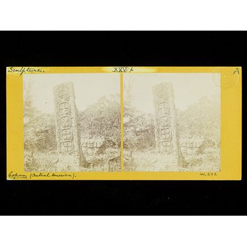 Photograph - Monolith, back view with the altar-stone in the distance Photograph - Monolith, back view with the altar-stone in the distance