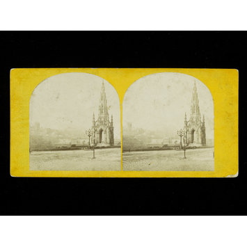 Photograph - Stereoscopic photograph of the Scott Monument Photograph - Stereoscopic photograph of the Scott Monument