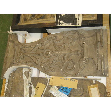 Table - foliage terminating in animal heads Table - foliage terminating in animal heads