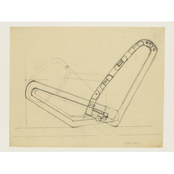 Drawing - Design for an articulated chair Drawing - Design for an articulated chair