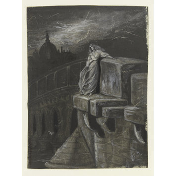 Drawing - Glad to death's mystery, Swift to be hurl'd,/Anywhere, anywhere out of the world! Drawing - Glad to death's mystery, Swift to be hurl'd,/Anywhere, anywhere out of the world!