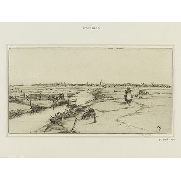 Print - A distant view of Edam Print - A distant view of Edam